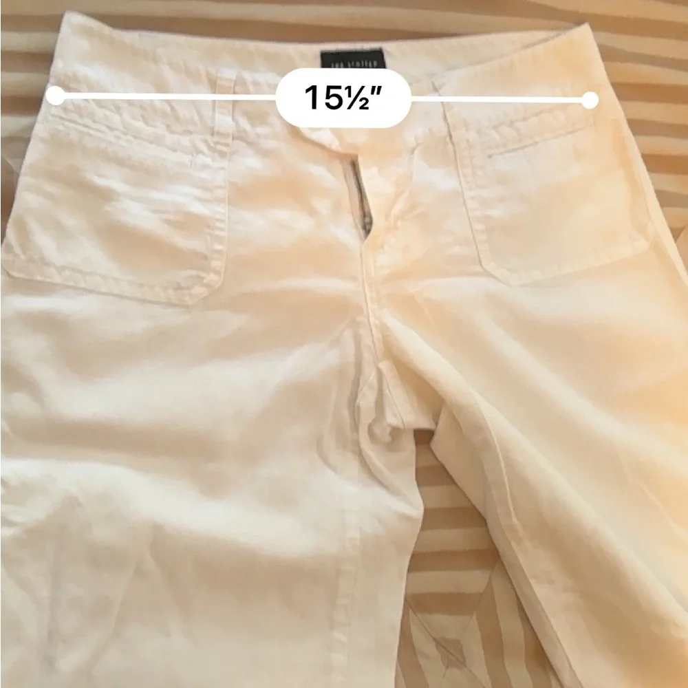 The Limited White Wide-Leg Linen Pants with Patch Pockets - Picture 8 of 8